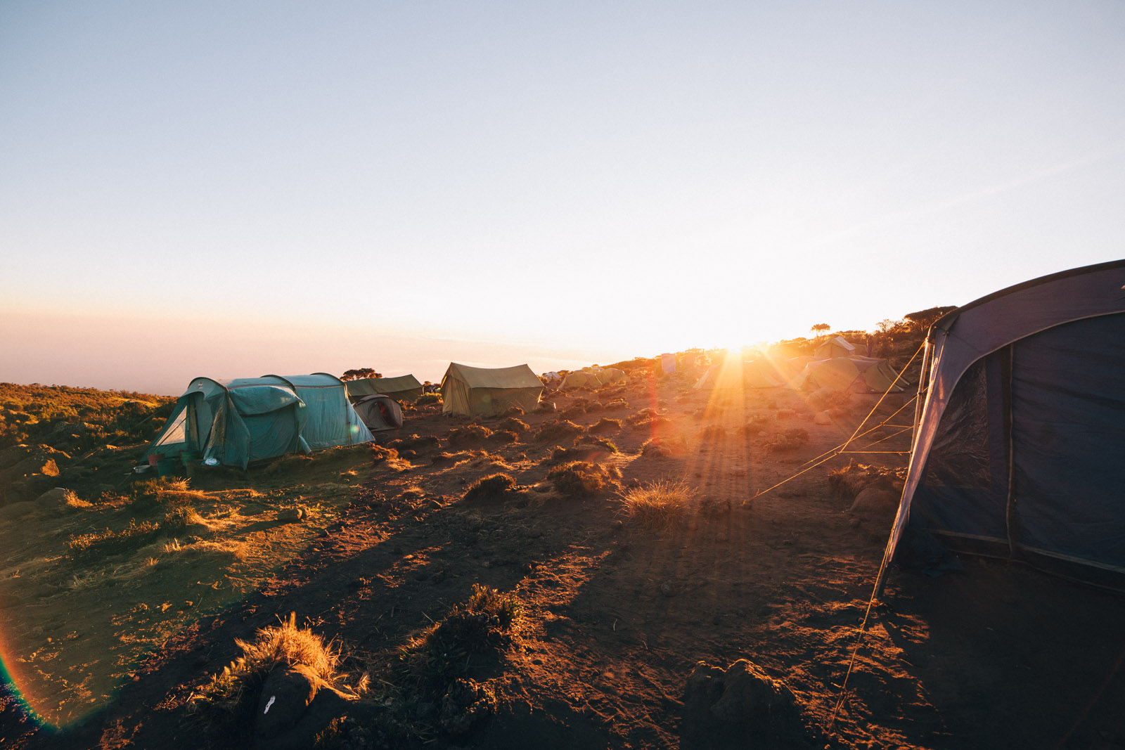 kilimanjaro morning sunrise camp