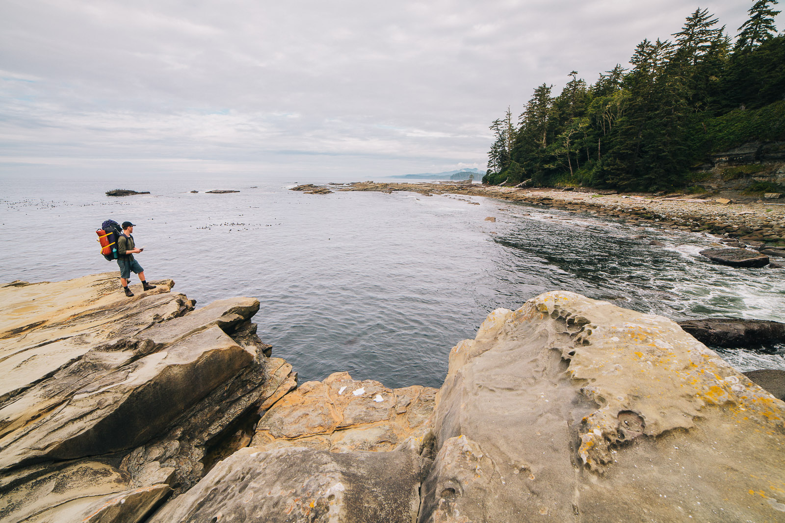 west coast trail rocky shore cliffs