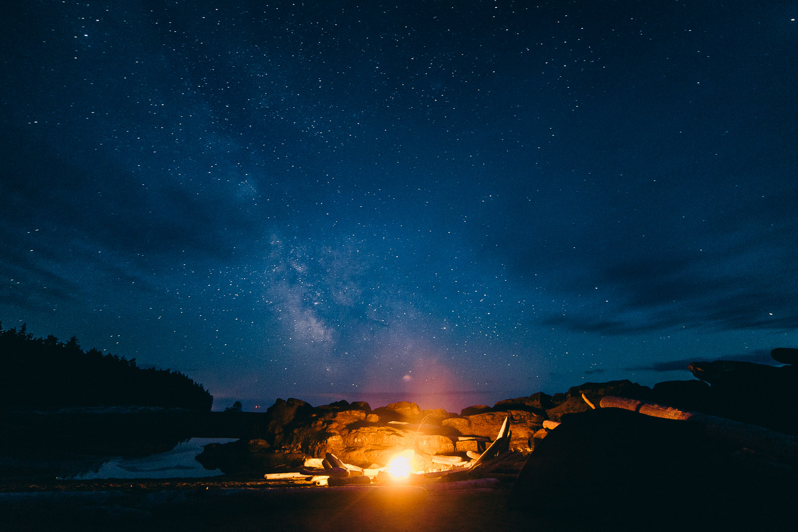 west coast trail stars milky way