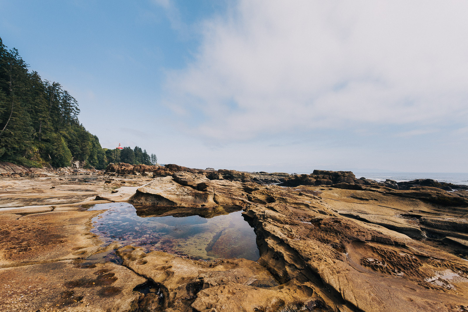 west coast trail tidal pool lighthouse